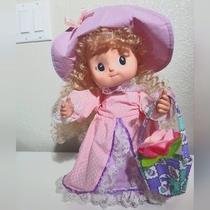 1994 Telco Easter Display Figure Adorable Girl with Basket